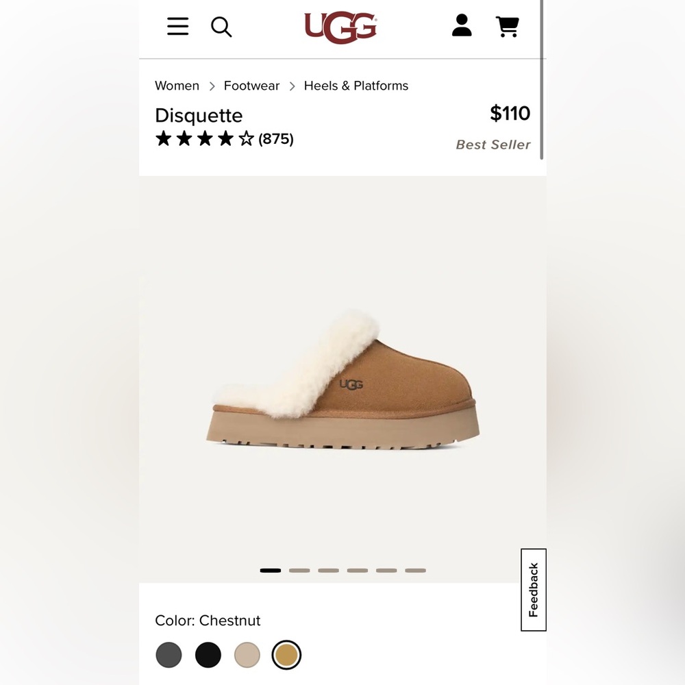 Women’s UGG Chestnut Size 7